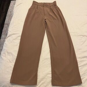 Abercrombie & Fitch Brown Wide-Leg Trousers